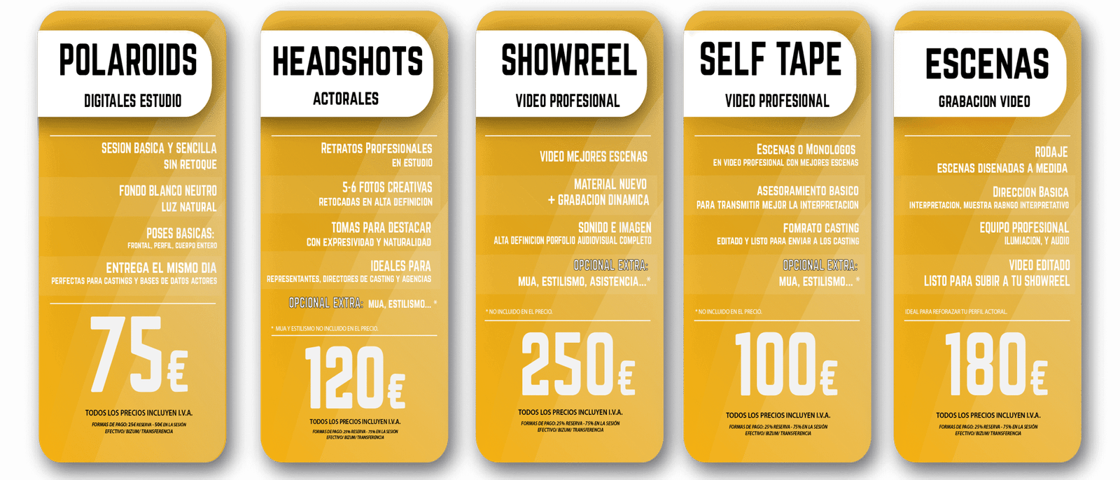 servicios actores